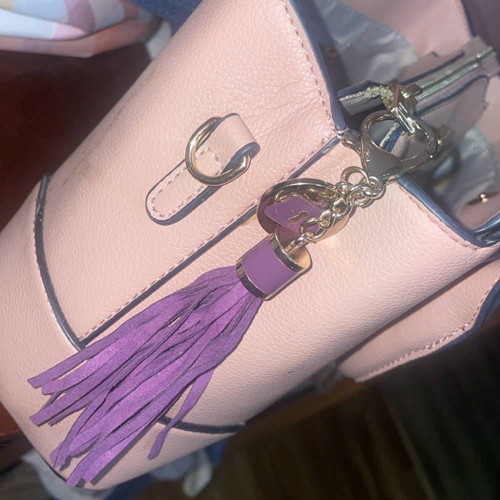 PurseN Purple and Gold Key & Card Holder Tassel